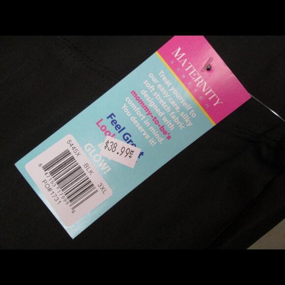 Wonder Wink Womens Maternity Uniform Black Scrub Pants Nurse Work Wear Size 3X​​ - Picture 3 of 7